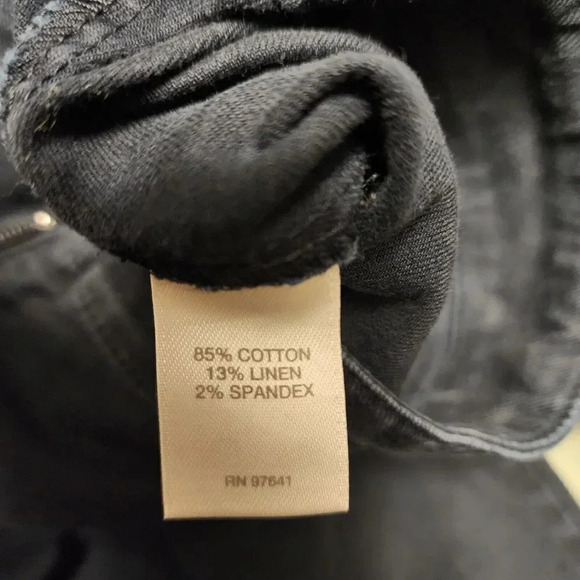 J. Jill Pants Women Size 18P Blue Cotton Mid Rise Flat Front Stretchy Belt Loops - Picture 3 of 8